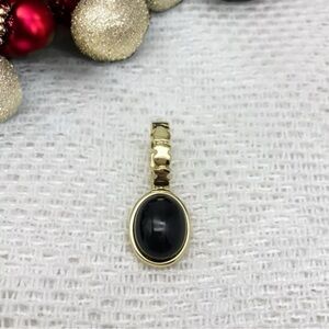 Firm price ) Elegant Gold and Black Pendant